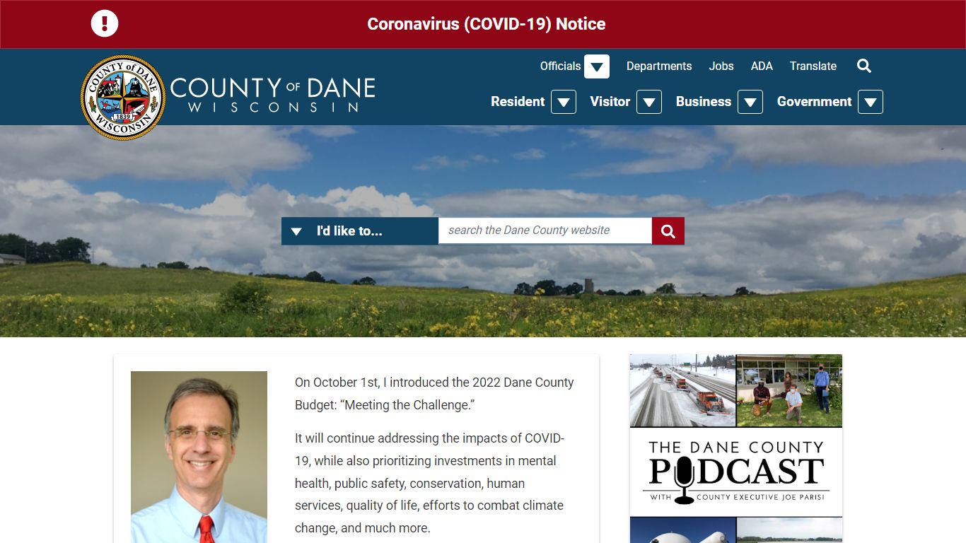 Welcome to Dane County, Wisconsin